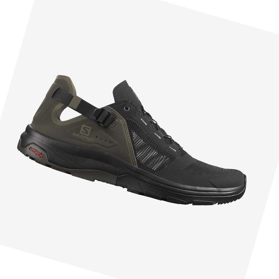 Tenis Senderismo Salomon TECH AMPHIB 4 Hombre Negros Grises | MX 3625JPQ